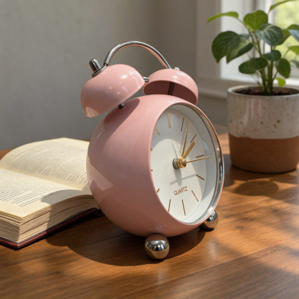 Bell Matt pink Premium Alarm Clock (TC-213)