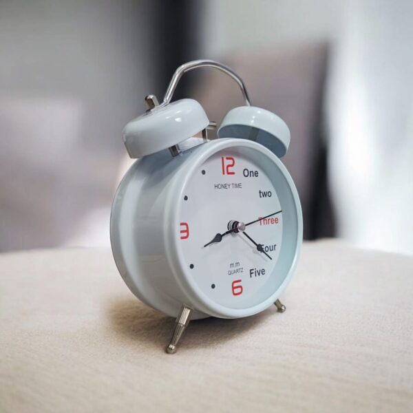 WhatsApp Image 2026-02-17 at 8.35.51 PM (1) Bell Alarm Matt White Clock (TC-248)