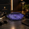 Luxury Textured Royal Blue Crossbody  Bag (CB-603)