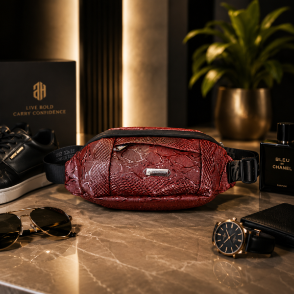 Luxury Textured Deep Maroon Crossbody  Bag (CB-602)