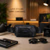 Luxury Textured Black Crossbody  Bag (CB-601)