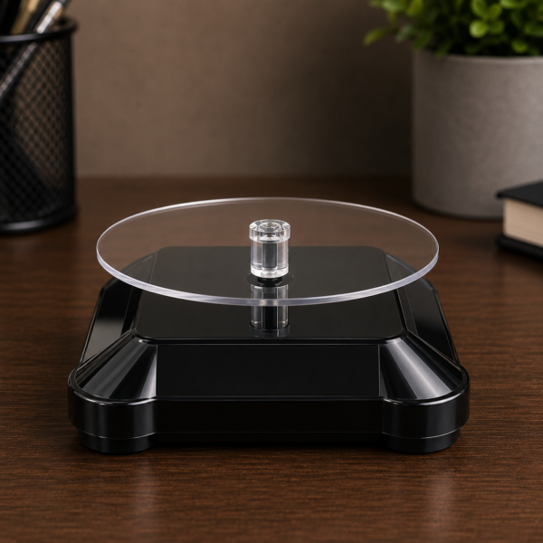 Just Rotating Display Black Stand – 4.5 inchi (St-707)