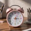 Bell Alarm pink and White Clock (TC-237) (Copy)