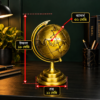 7.10 Inchi Metallic Golden Colour World Globe (WG-915)