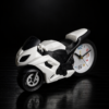 Premium White and Black Motorcycle clock-{8 inchi} (MC-910)