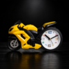 Premium Yellow and Black Motorcycle clock-{8 inchi} (MC-912)