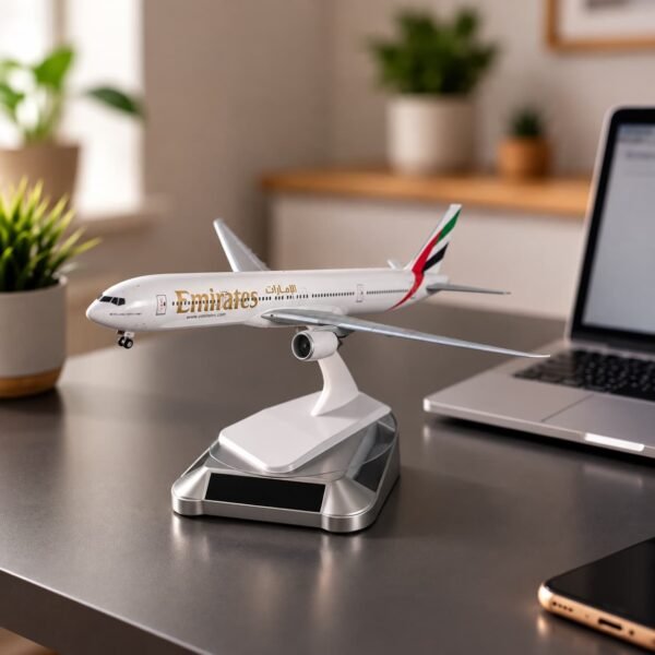 20 cm Metal EMIRATES  Aircraft with Rotating Stand(Air-716)