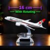 16 cm Metal BANGLADESH AIRLINES  Aircraft with Rotating Stand (Air-708)