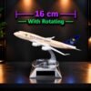 16 cm Metal SOUDI ARABIAN  Aircraft with Rotating Stand(Air-720)